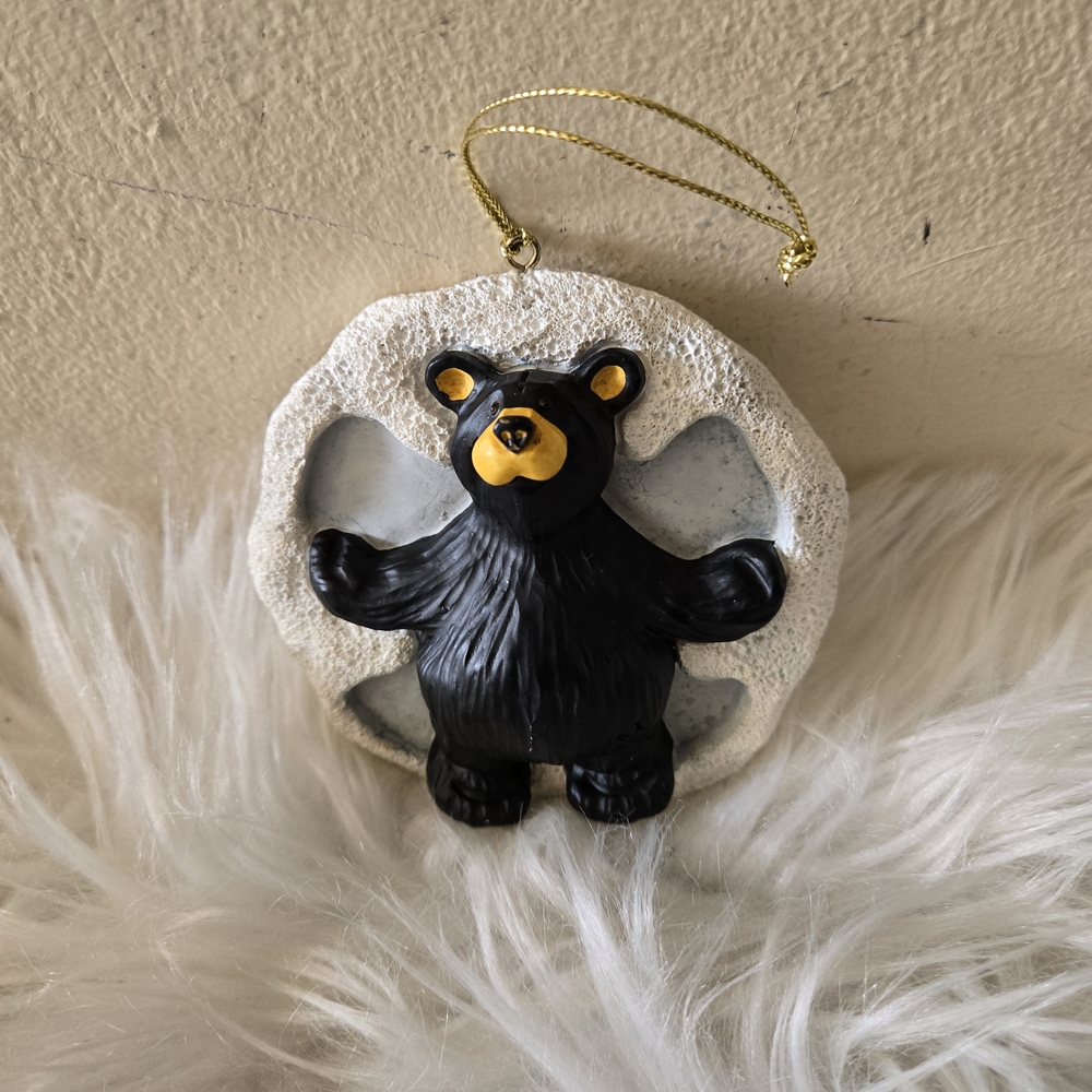 Bearfoots "Snow Angel Fun"  Bears by Jeff Fleming  1996- 2005 Ornament